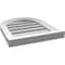 Ekena Millwork Round Top Surface Mount PVC Gable Vent: Functional, w/ 2"W x 2"P Brickmould Sill Frame, 16"W x 20"H GVPRT16X2003SF - alternate 5